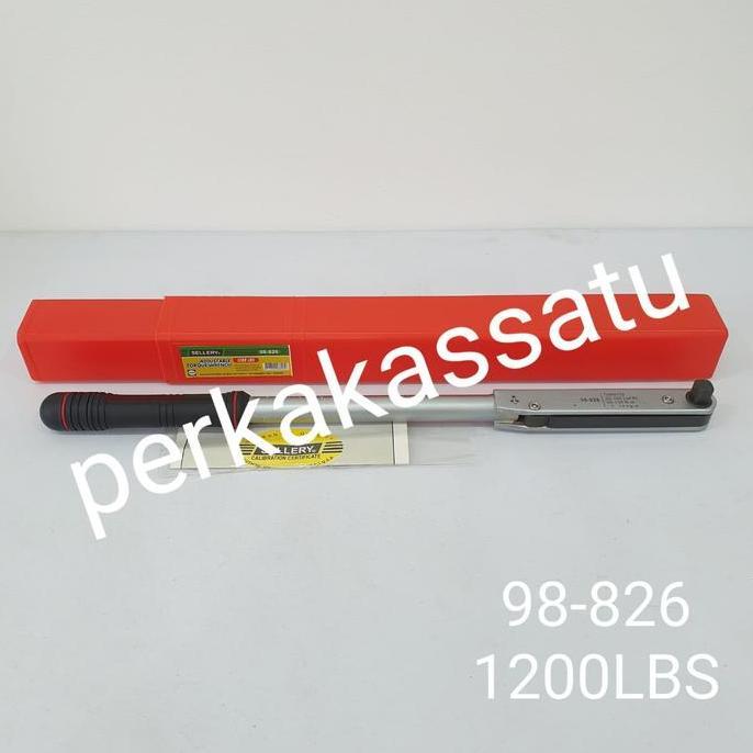 Terlaris Kunci Torsi Momen Moment 1/2" 14Kg Sellery 98-826 Torque Wrench 14 Kg
