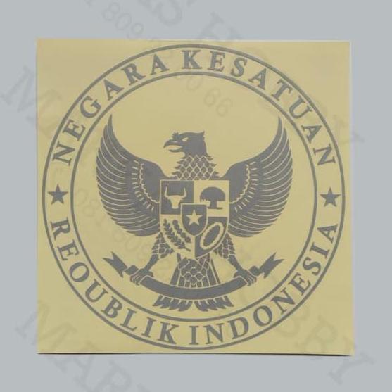 Ready stock Stiker NKRI Garuda Bulat Logo Cutting