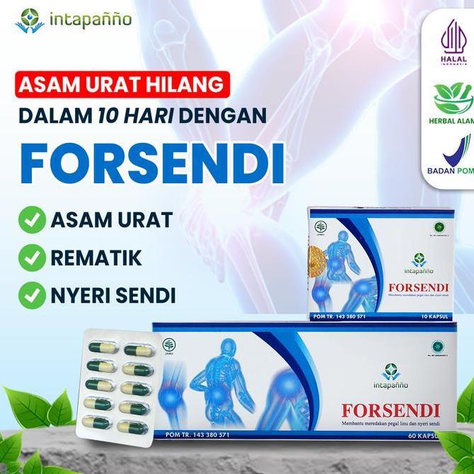 TERBARU - INTAPANNO Forsendi Obat Herbal Nyeri Sendi 60 Kapsul