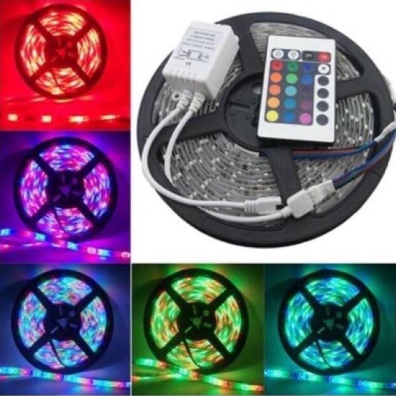 Sale Lampu led STRIP 3528 smd 2835 IP44 ip 44 RGB+remot+ADAPTOR+modul SET