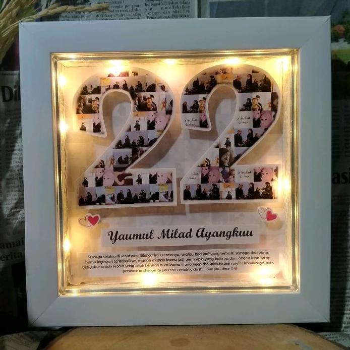 POPUP ANGKA 20x20 cm kado anniversary pacar hadiah anniversary kado ultah pacar kado ulang tahun pac