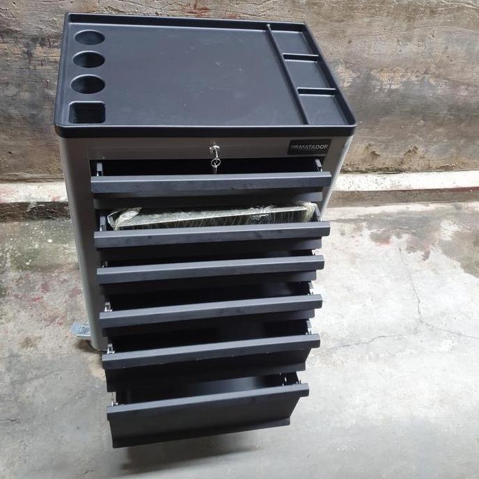 Terlaris Tool Box Cabinet Trolley Rak Tempat Lemari Kotak Kunci Perkakas 6 Laci