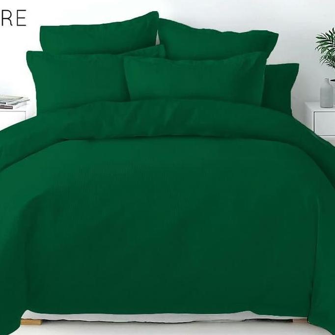 IROSAKA Bedcover Set King Polos Rosana Vito Dark Green 180x200 cm