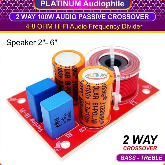 SPORTOV Crossover Pasif 2 Way Passive Speaker Crossover Low High WEAH-D224