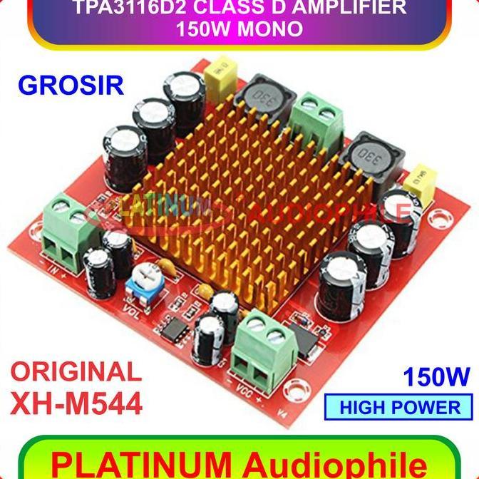 SPORTOV TPA3116 Amplifier Mono 150W TPA3116D2 Class D Amplifier 150W XH M544
