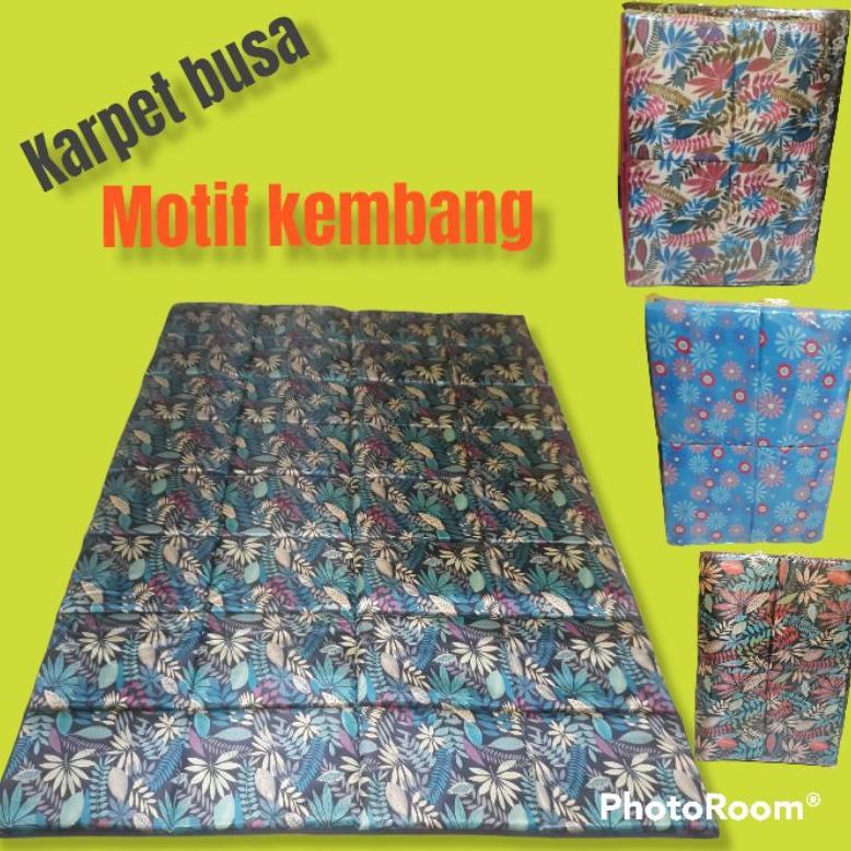 Karpet Corak Kembang  karpet anti air Tiker Lipat, karpet Motif, Karpet Busa matras.