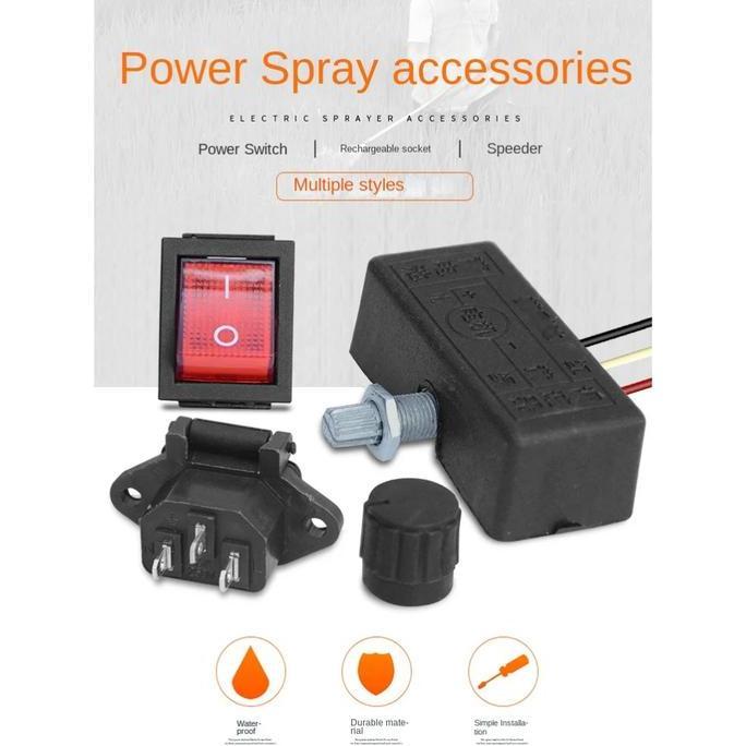 MVO Sparepart Onderdil Tangki Sprayer Elektrik - Set Lengkap 4 Pcs Sparepart Sprayer Elektrik