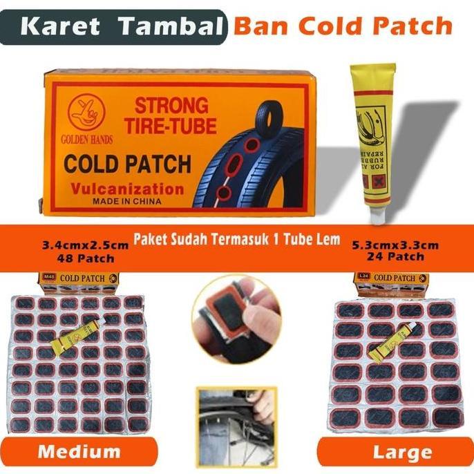 YUKAAME Stiker Sticker Lem Tambal Ban Karet Dalam Sepeda Motor Strong Tire Tube Cold Patch COLDPATCH