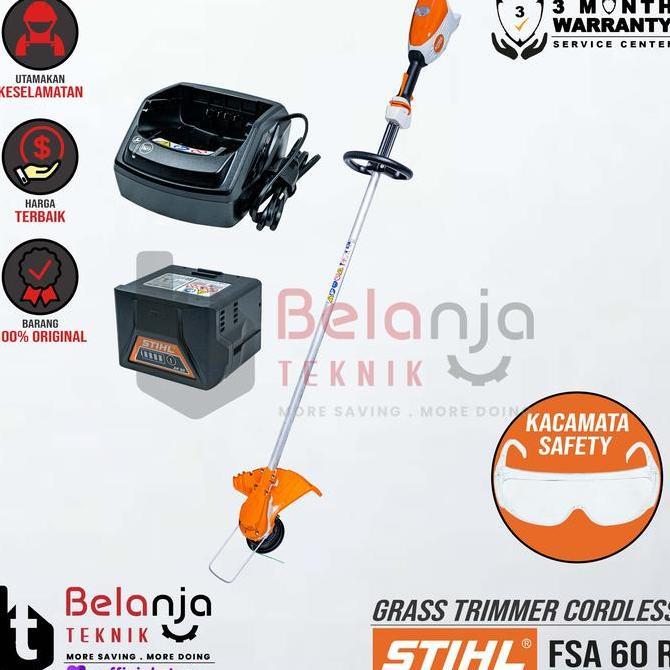 Terlaris Stihl Mesin Potong Rumput Baterai Fsa 60 R Set Grass Trimmer Cordless Brushcutter Elektrik 