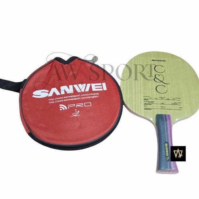 Kayu Bet Pingpong SANWEI C&C / Kayu Bat Bet Tenis Meja Sanwei