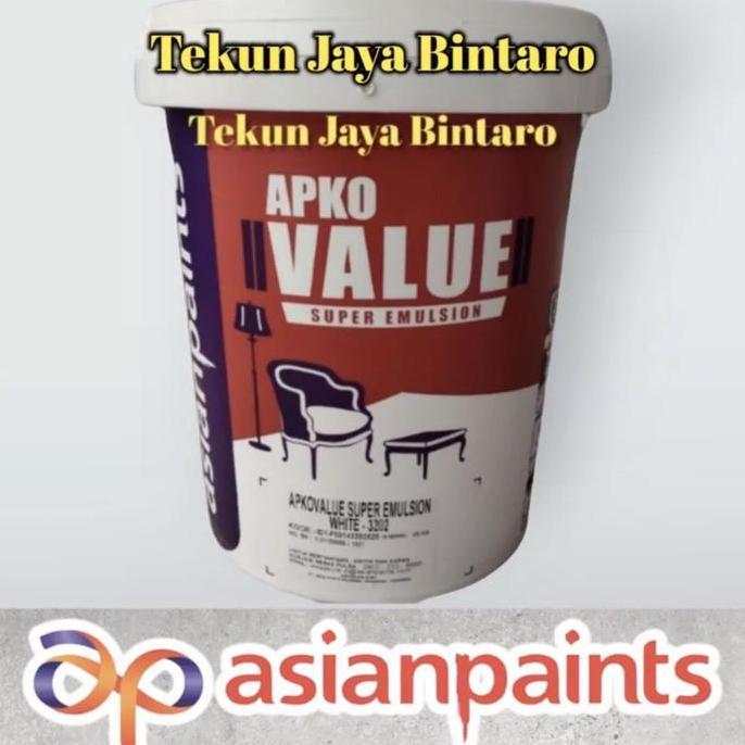 CAT TEMBOK ASIAN PAINT VALUE PUTIH 25 KG/ PAIL
