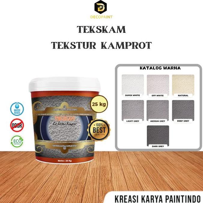 Cat Tekstur Pasir Kamprot | Cat Tekstur Tembok - Tekskam 25Kg