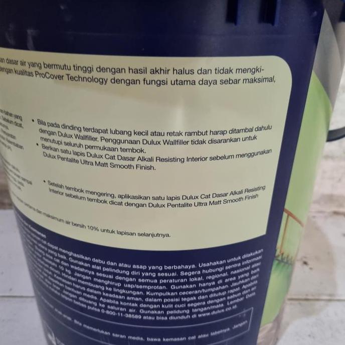 cat tembok dulux pentalite briliant white 25KG