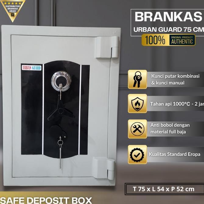 Terlaris Urbanguard Brankas Tahan Api 75 Cm Brankas Uang & Dokumen Baru