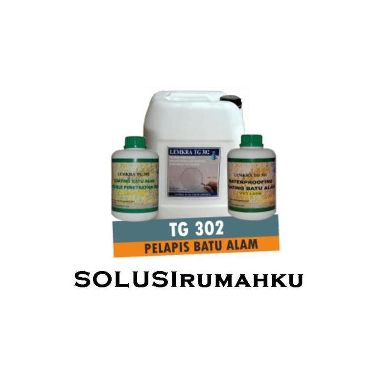1 PAIL ( 20 LTR ) LEMKRA TG 302 Coating Pelapis Batu Alam WET LOOK