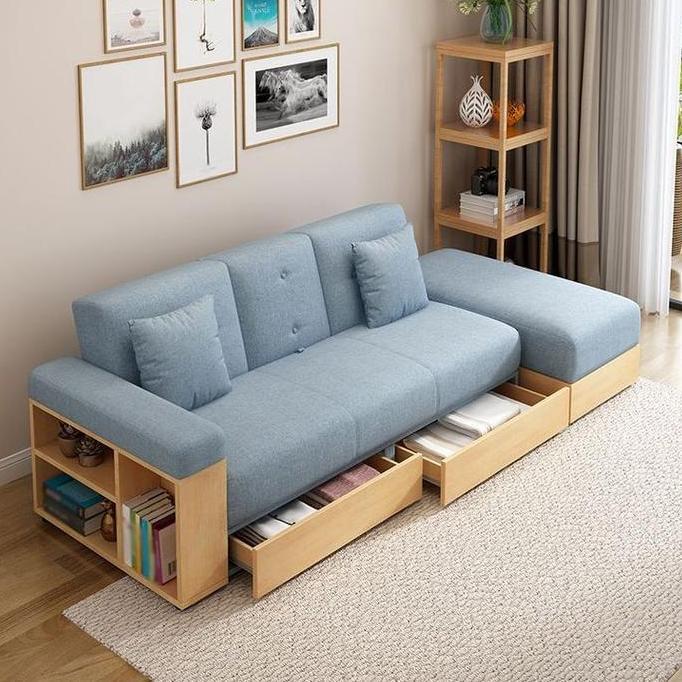 Terlaris Sofa Tamu Santai Laci Kayu Jati Minimalis