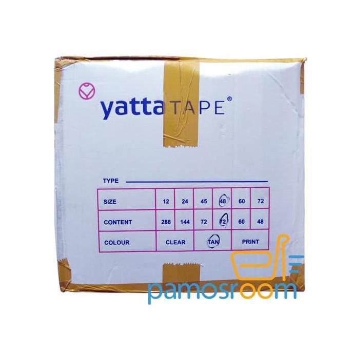 TERBARU Yatta Tape Lakban 2inch 48mm (90yard) Per Dus Bening Dan Coklat Spek Daimaru Harga Pabrik