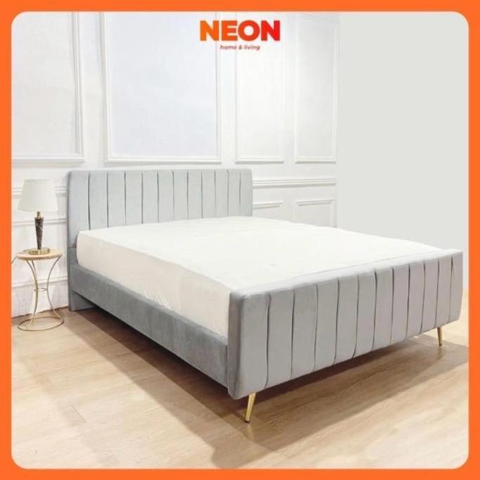 Terlaris Neon Set Divan Dan Sandaran Tempat Tidur Bludru | Rangka Tempat Tidur Kayu Jati Minimalis |