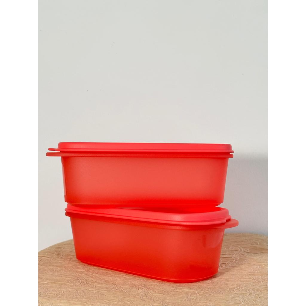 TUPPERWARE smart saver oval warna guava