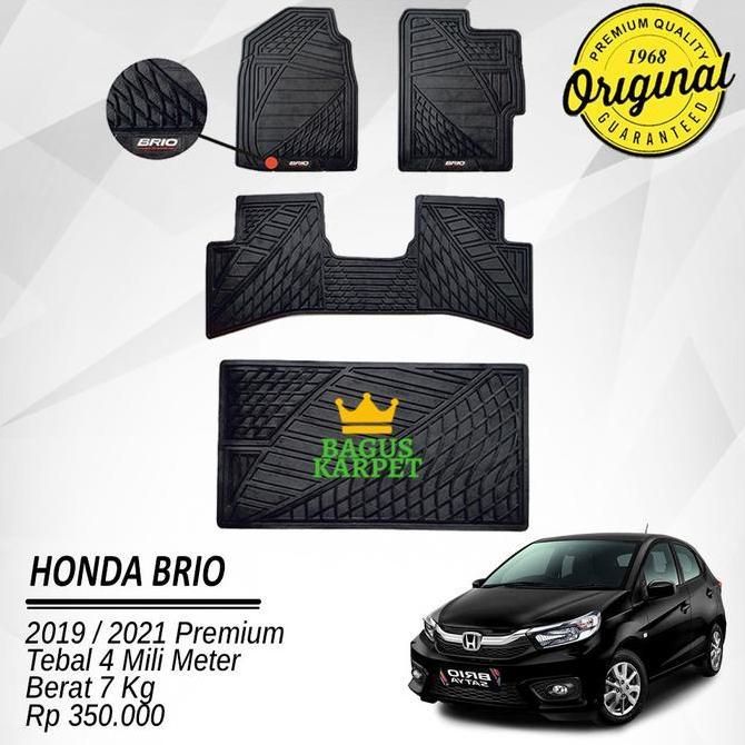 Karpet Mobil Karpet Karet Mobil Honda Brio 2019/2021 PREMIUM - Black FORSALE!