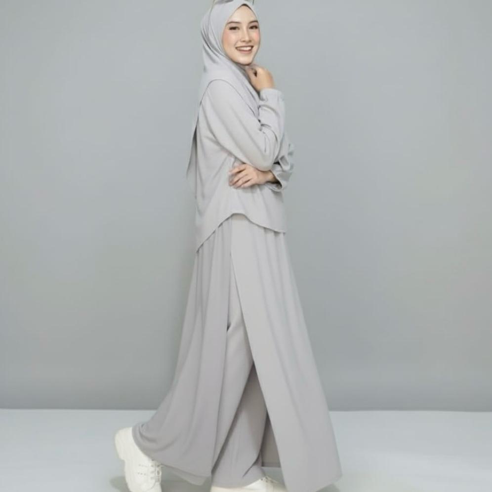 SUPER DEAL ONE SET 3IN1 ( GAMIS CELANA HIJAB) - GAMIS STELAN KEKINIAN - GAMIS STELAN MODIS - STELAN 