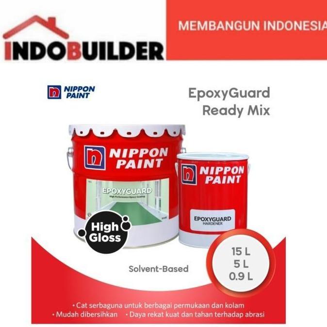 NIPPON EPOXY GUARD 5 LITER EG 003 BLACK 9103 / CAT EPOXY LANTAI