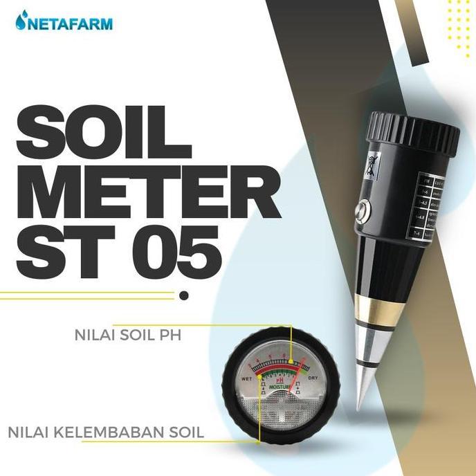 PH METER TANAH KELEMBABAN / ALAT UKUR PH SOIL METER TESTER ST 05 ORIGINAL DAN TERPERCAYA