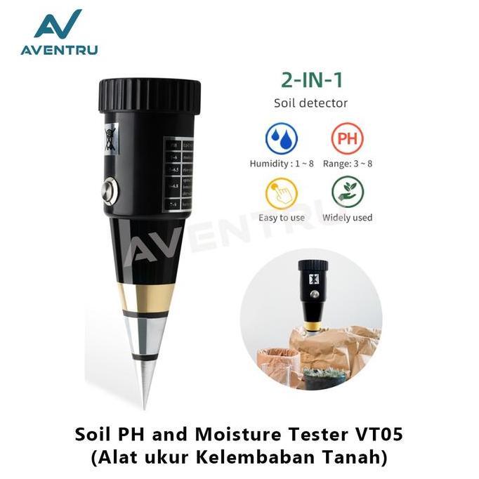 ALAT UKUR KELEMBABAN TANAH SOIL MOISTURE PH METER TESTER VT05 (VT-05) ORIGINAL DAN TERPERCAYA