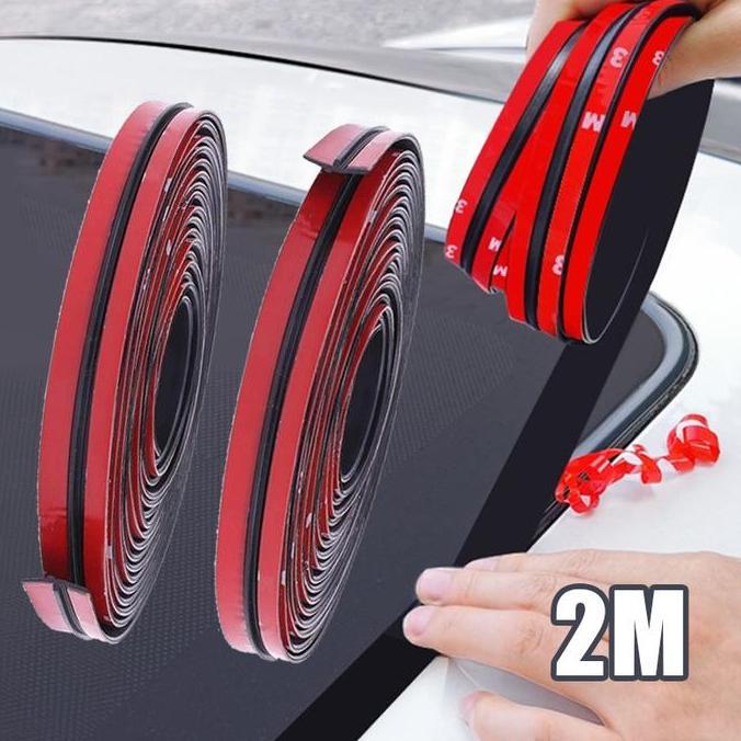 FARMUKE Lis Segel Karet Kaca Mobil Pelindung Pinggiran Penyegel Jendela untuk Berbagai Tipe Mobil