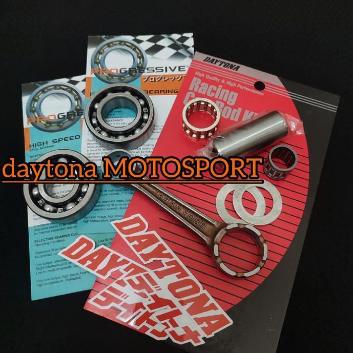 Stang Seher Daytona Racing Connecting Rod Kit High Speed Bearing Kruk As Yamaha Rx-King Motor Untuk 