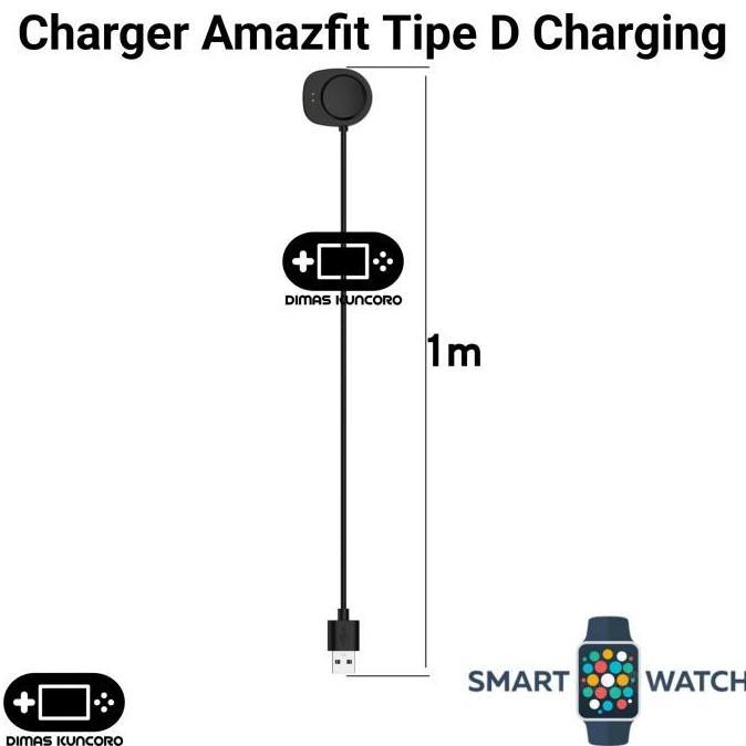 CHARGER AMAZFIT TIPE D CHARGING CABLE USB DOCK CHARGER AMAZFIT BALANCE 1 2 T-REX 3 T REX 3 PRO 44MM 