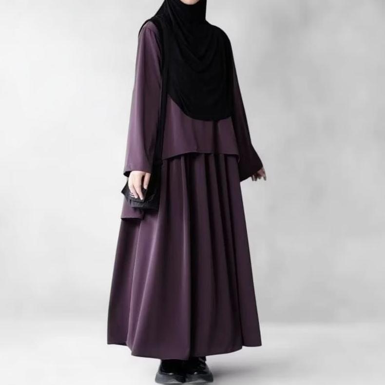 TERBARU OneSet Tunik&rok Terbaru Crincle Remaja kekinian Hayyana Baju Lebaran KEKINIAN