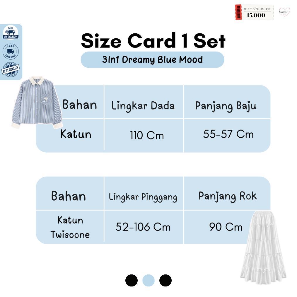 Diskon Sesa 1 Set Outfit Wanita Kece Rok ( Hijab + Blouse + Rok + Tas ) One Set Wanita Kekinian Rok 