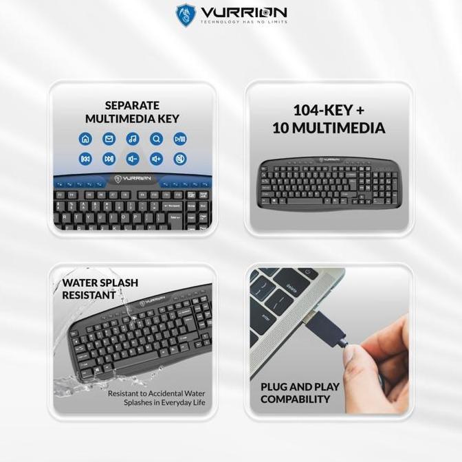 Keyboard - Keyboard Multimedia Vurrion KM100 Ready