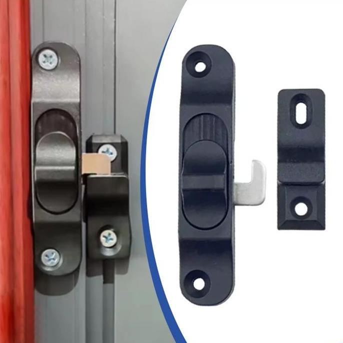 FARMUKE Kunci Jendela Aluminium Sleding - Kunci Pintu Sleding Kunci Grendel Pengunci Jendela Geser A