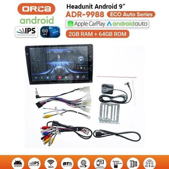 Headunit Android Orca 9inch 2/32GB ECOSERIES TV mobil android