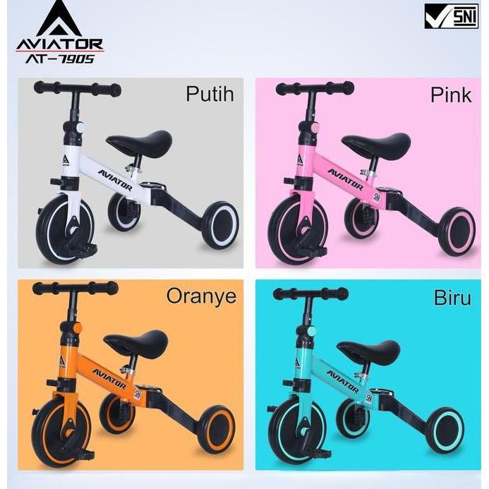 Sepeda Roda 3 / Balance Bike / Toddler Push Bike 3 in 1 Exotic