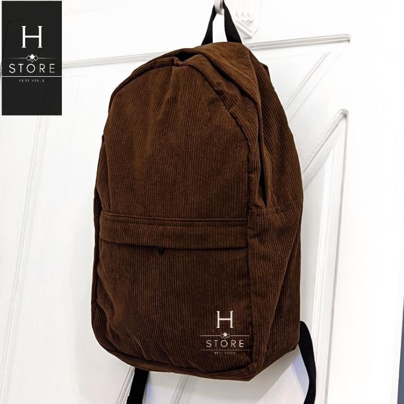 ORIGINAL TAS RANSEL CORDUROY BAGPACK CORDUROY TAS RANSEL SEKOLAH