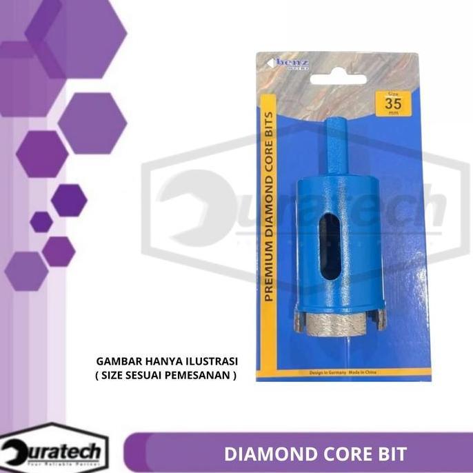 Diamond core bit 6mm - Mata bor granit Benz werkz DCB 6 mm biru BZ-6910