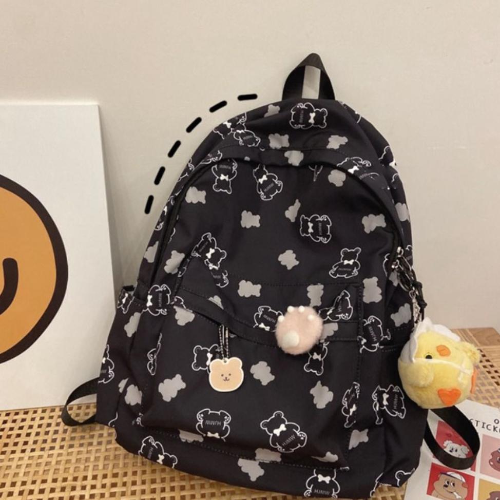 ORIGINAL TAS GENDONG KECIL UNTUK WANITA PRINT MOTIF BEAR TAS MINI LUCU KOREAN STEYLE