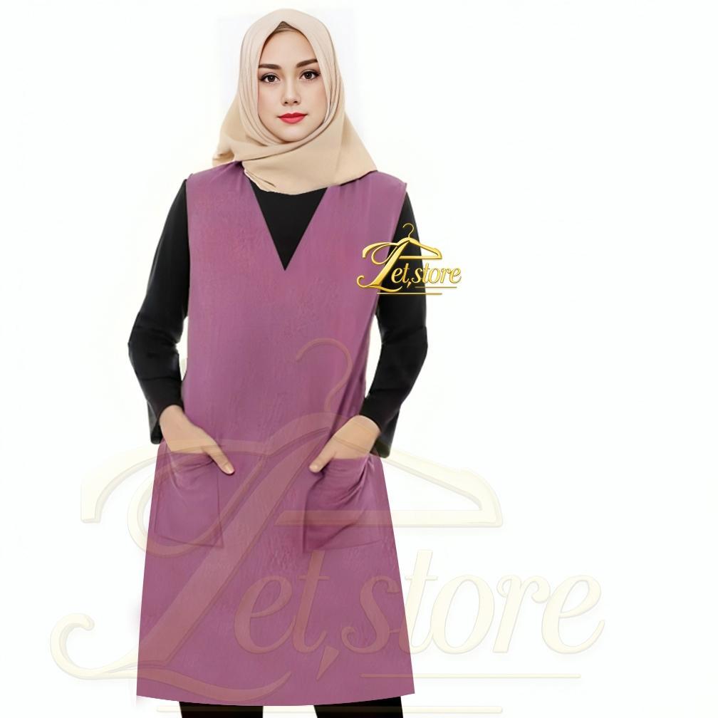 Cuci Gudang Tunic Polosan Wanita Muslimah Kekinian / Long Tunic Jumbo