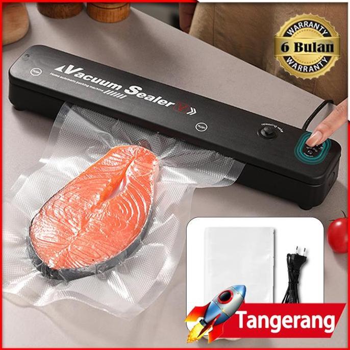 TOKOKUSHOP Vacum Sealer Makanan / Alat Vakum Makanan / Mesin Vakum Sealer Otomatis Basah Dan Kering