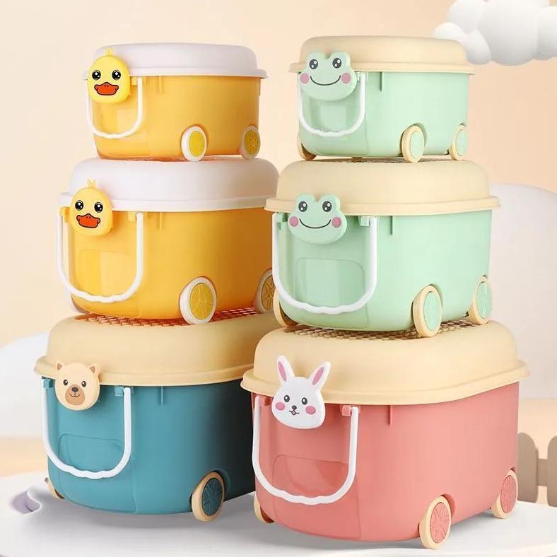 Kotak Penyimpanan Mainan Storage Box Dengan roda Container Box Plastik Box storage Serbaguna