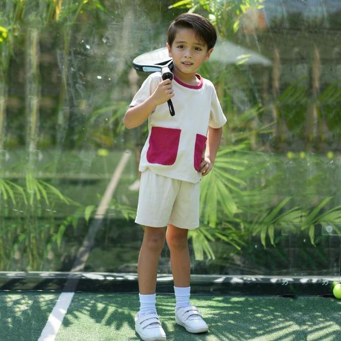 BL61 ~ IKAVOU KENZO POCKET SET - Baju Setelan Anak unisex Lengan pendek