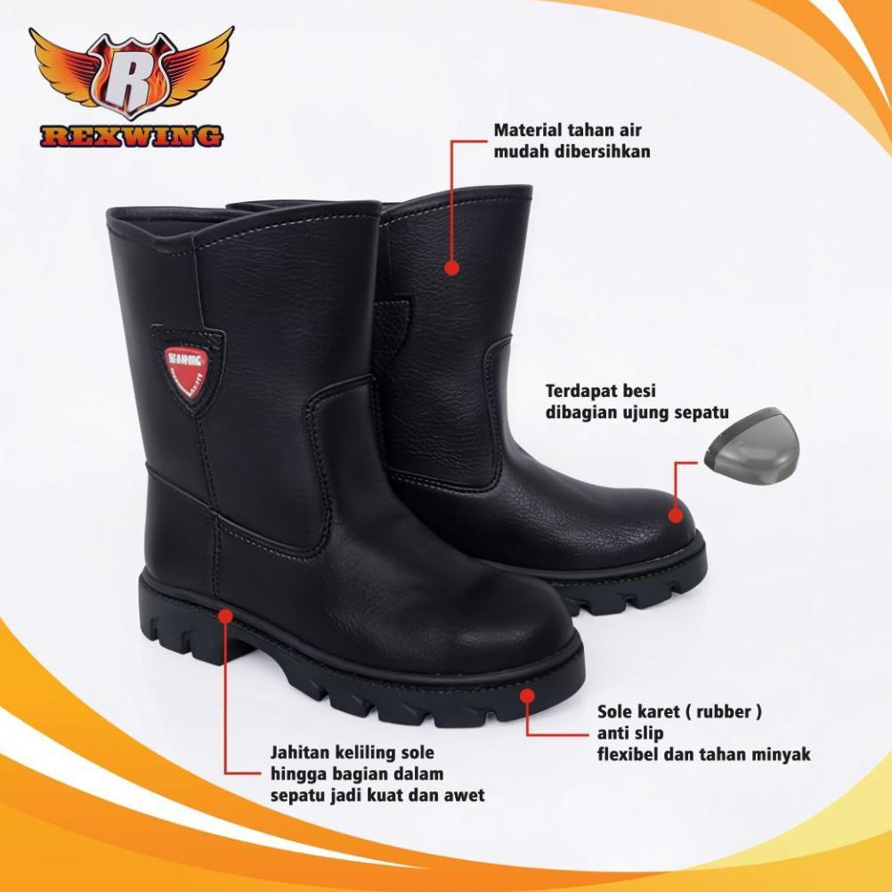 DISKON SEPATU SAFETY REXWING BOOTS UJUNG BESI SEPATU PROYEK INDUSTRI SHOES SAFETY KESELAMATAN KERJA