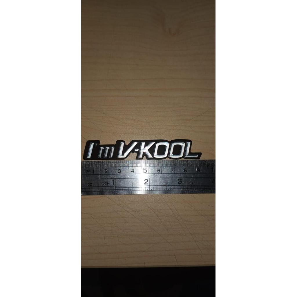 Stiker Sticker VKOOL V KOOL V-KOOL Original Emboss Timbul
