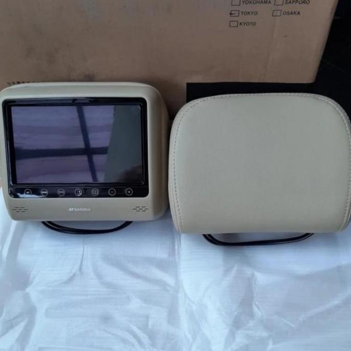 Tv Headrest mobil merek SANSUI SA-HM802 TV JOK MOBIL