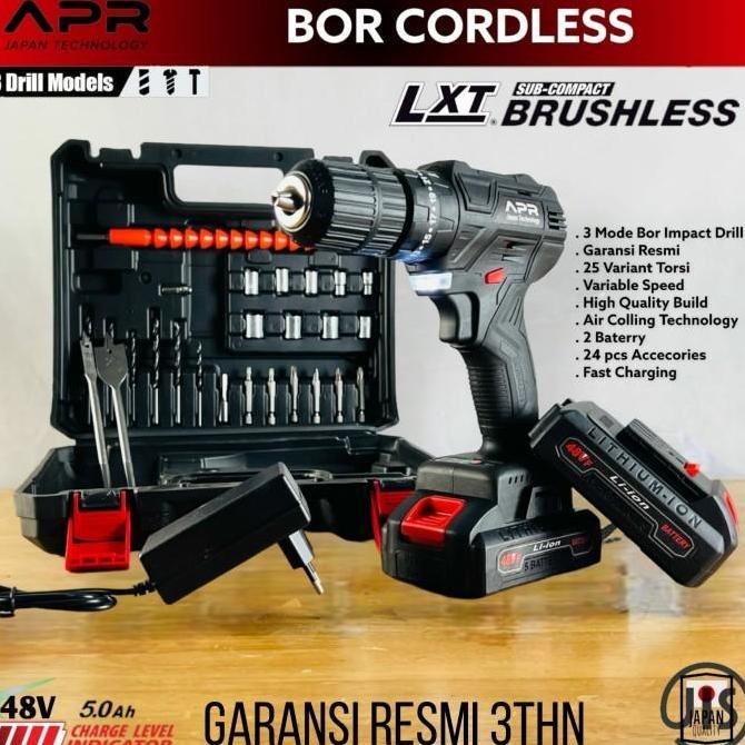 KOREA impact drill baterai cordless mesin bor beton besi kayu NRT PRO