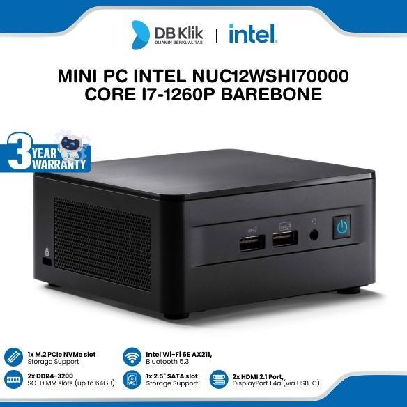 Mini PC INTEL ASUS RNUC12WSHI70000 Core i7-1260P Barebone