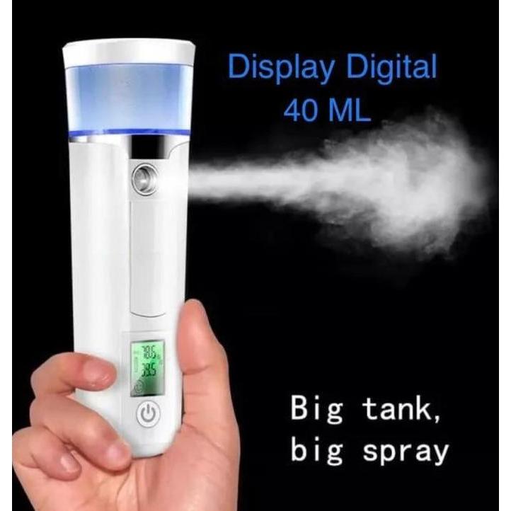 HARGA DISKON FREE1 Nano Spray Wajah-Nano Mist Spray-40ML-Ada indikator Baterai dan Pelembab Kulit Fa